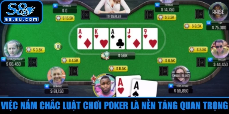 Việc nắm chắc luật chơi poker là nền tảng quan trọng
