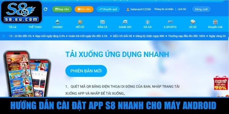 Hướng dẫn cài đặt app S8 nhanh cho máy Android đơn giản
